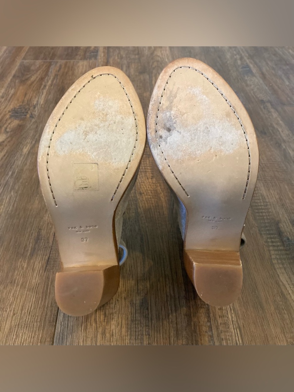 Rag & Bone Wyatt Suede Slingback Sandals - Picture 13 of 14